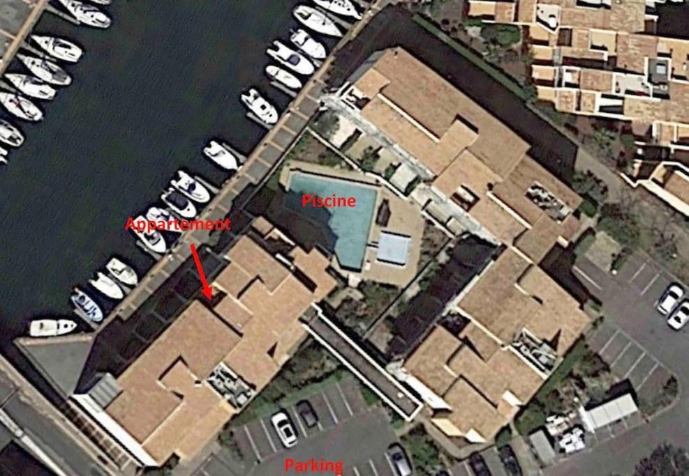 Cap'Nomad Studio Cote Port - Terrasse - Piscine - Parking Agde Eksteriør bilde