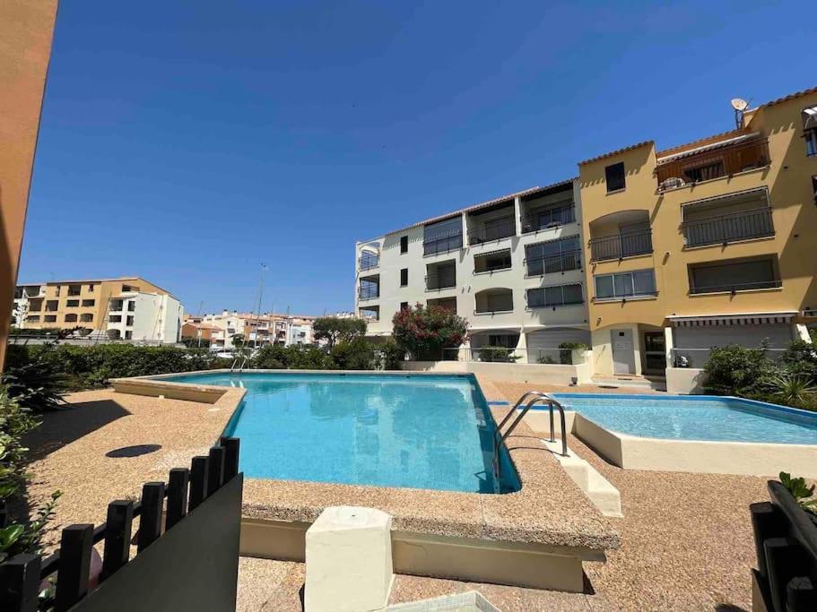 Cap'Nomad Studio Cote Port - Terrasse - Piscine - Parking Agde Eksteriør bilde